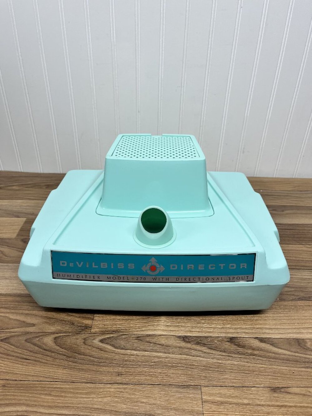 DeVilbiss Director Humidifier Cool Mist Model 270 Turquoise Mint Green Vintage